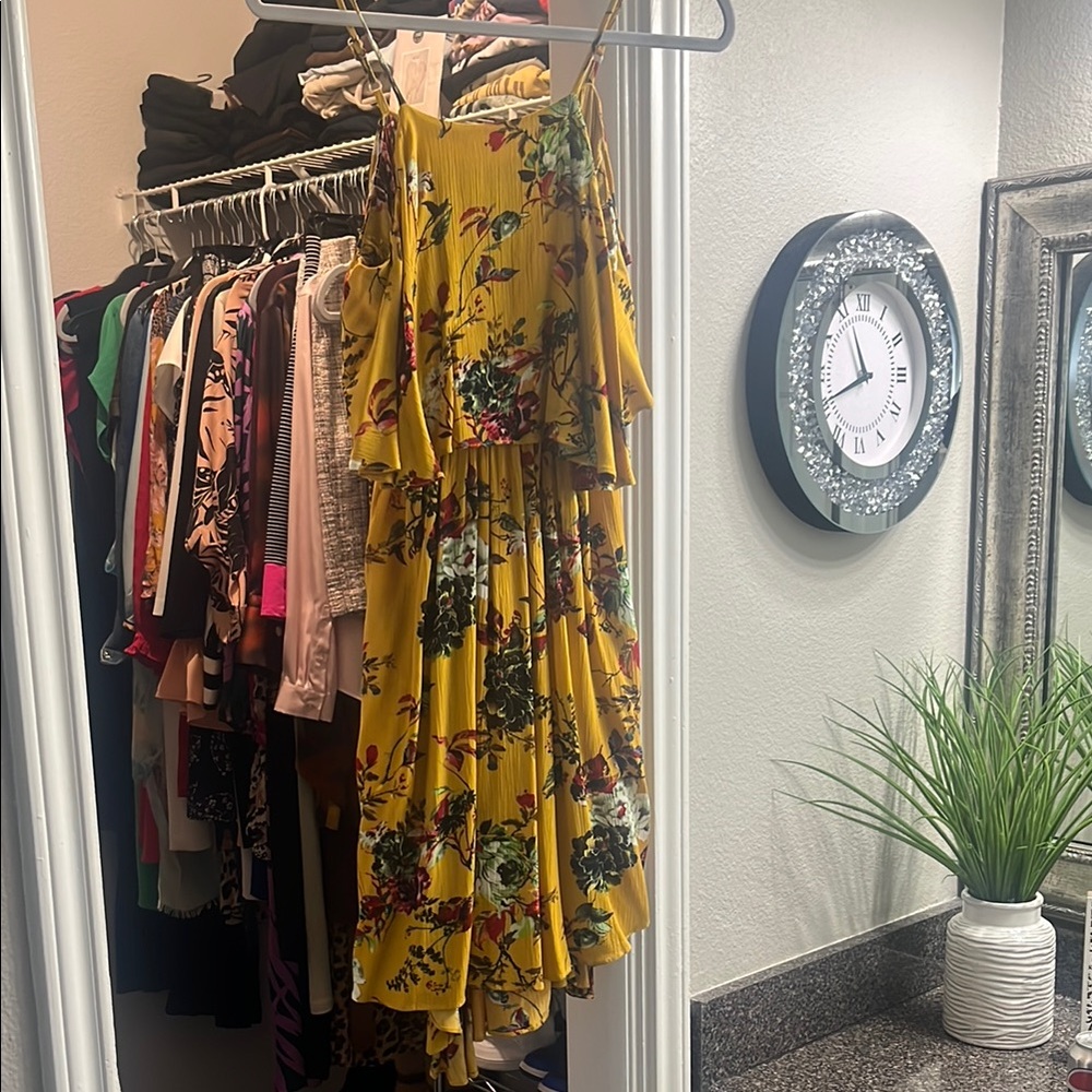 Floral Yellow Dress
